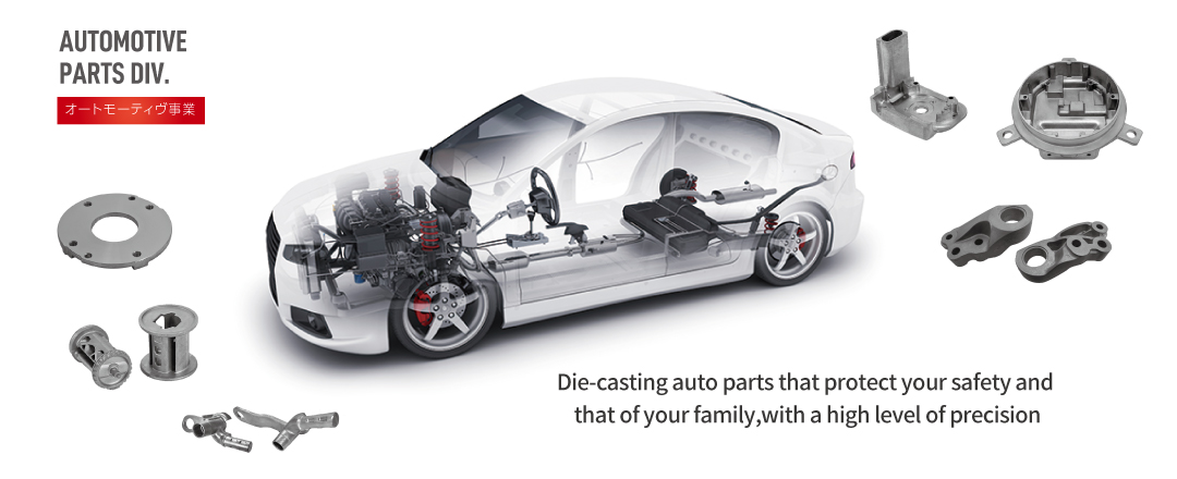 Die casting auto parts that protect your safety and that of your family, with a high level of precision