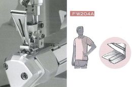 FW200 ： Feed-up-the-arm, cylinder bed, double chain-stitch machines