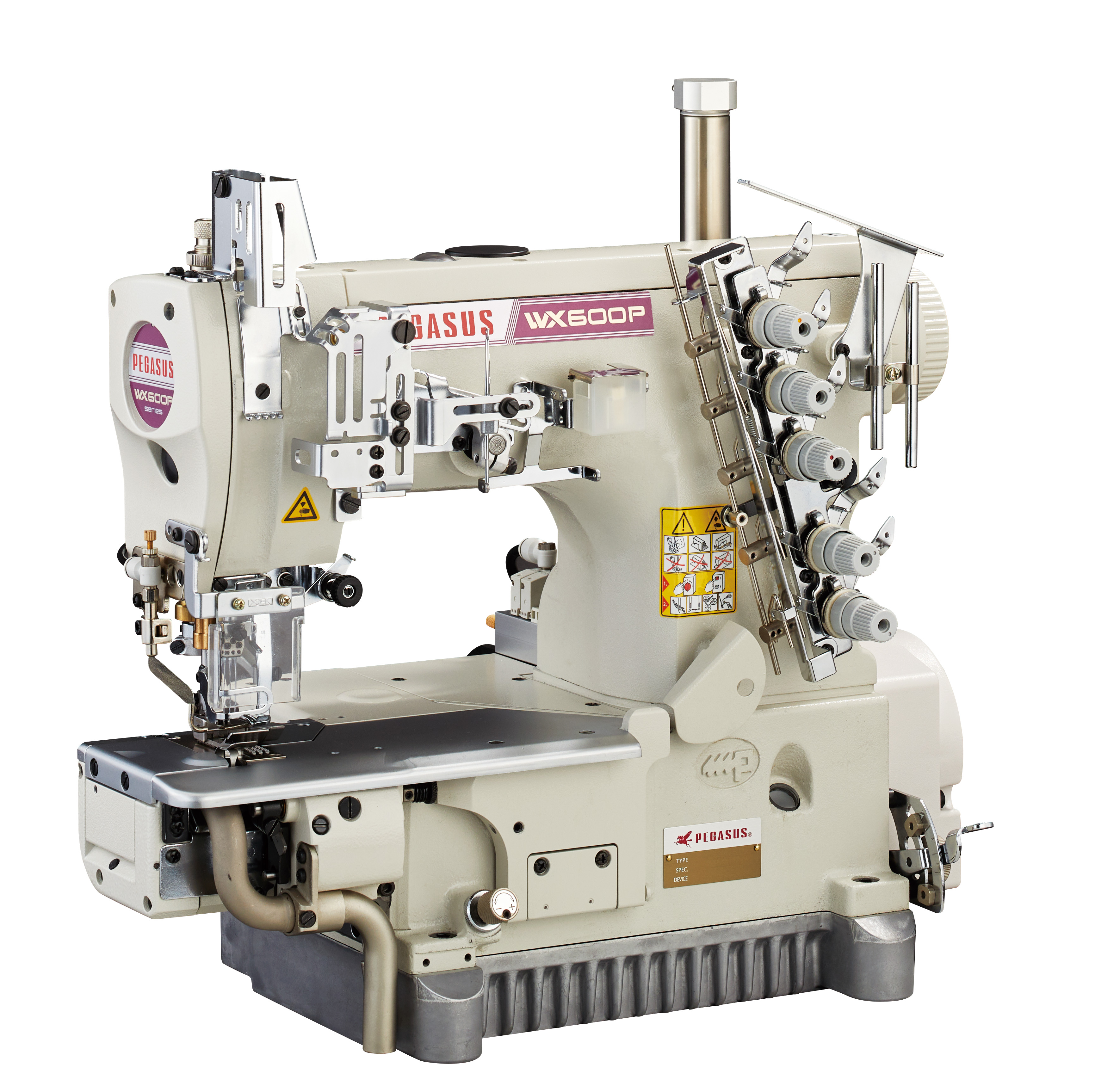WX600P ： Oil barrier type, cylinder bed, interlock stitch machines