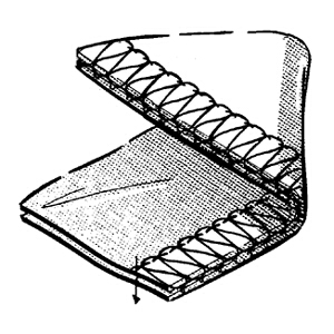 1-needle 3-threads, overedge (plain seaming)