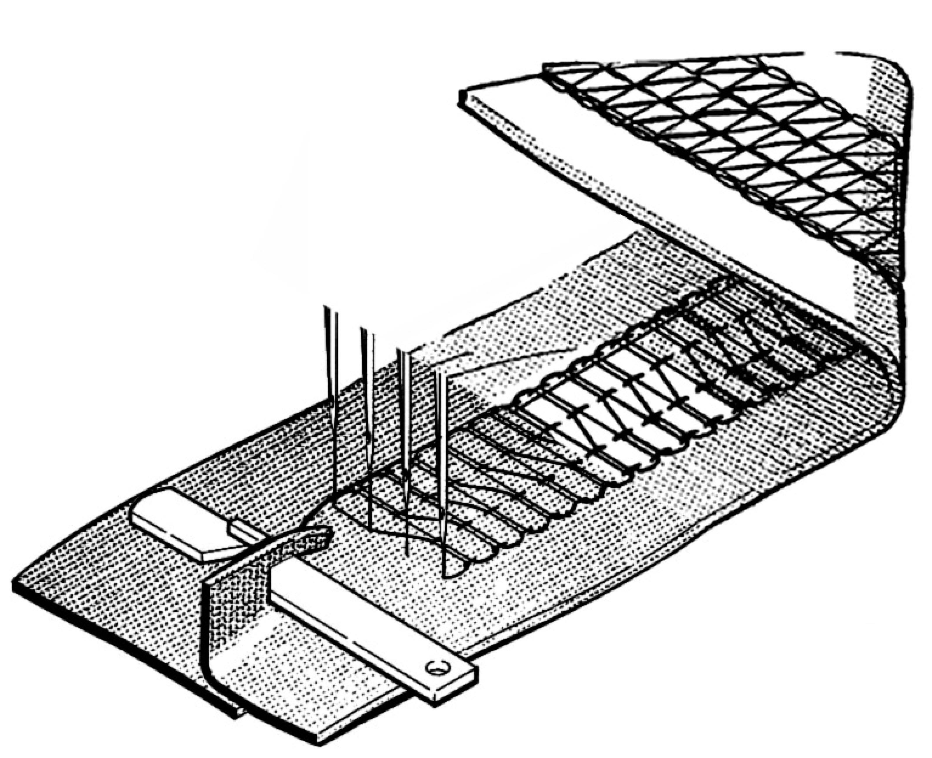 Flat seaming　(single edge trimming)