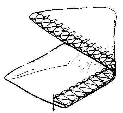1针3线　包缝　(卷边缝用)